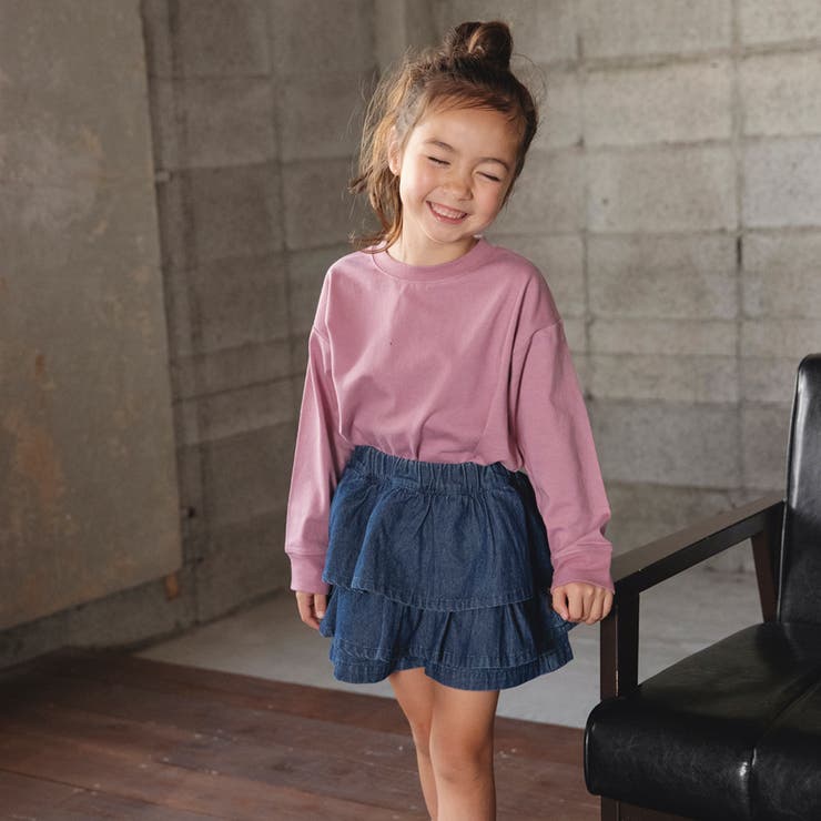 【WEB限定 DRC】オーバーサイズ無地長袖Tシャツ BIG | ブランシェス | 詳細画像10 