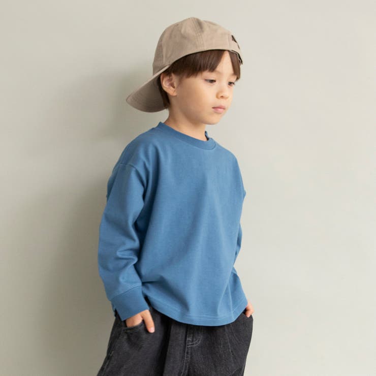 【WEB限定 DRC】オーバーサイズ無地長袖Tシャツ BIG | ブランシェス | 詳細画像14 