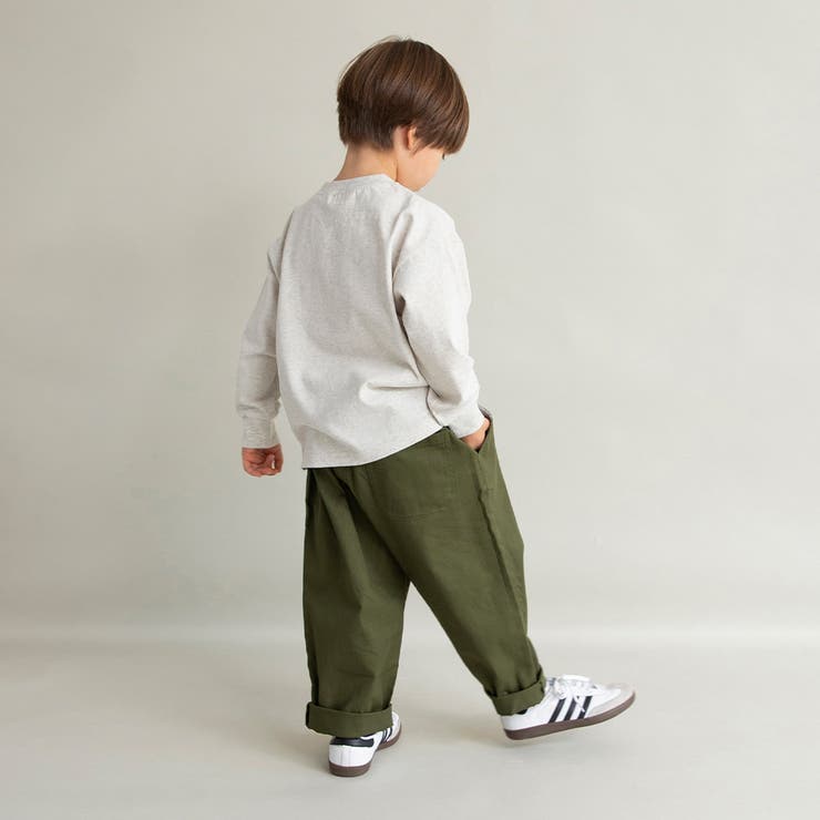 【WEB限定 DRC】オーバーサイズ無地長袖Tシャツ BIG | ブランシェス | 詳細画像24 