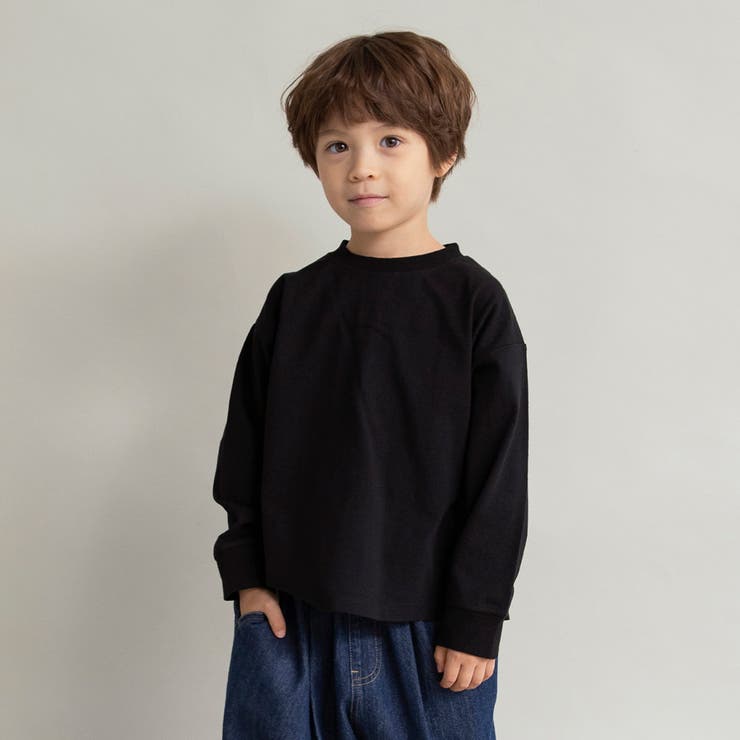 【WEB限定 DRC】オーバーサイズ無地長袖Tシャツ BIG | ブランシェス | 詳細画像19 