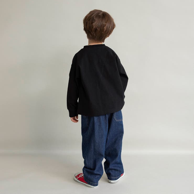 【WEB限定 DRC】オーバーサイズ無地長袖Tシャツ BIG | ブランシェス | 詳細画像20 