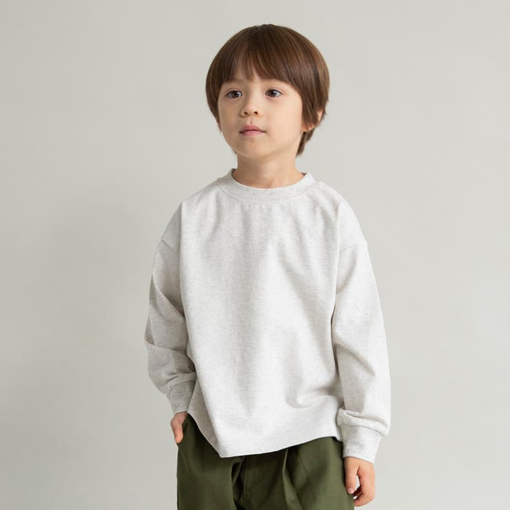 【WEB限定 DRC】オーバーサイズ無地長袖Tシャツ BIG | ブランシェス | 詳細画像23 