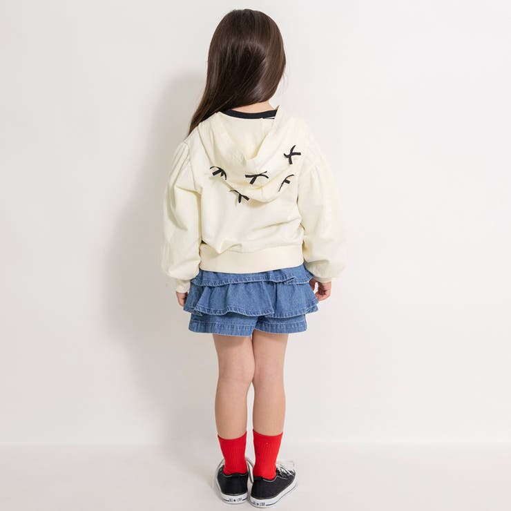 【WEB限定/DRC】フード リボン パーカー/トレーナー/女の子/150cm | ブランシェス | 詳細画像5 