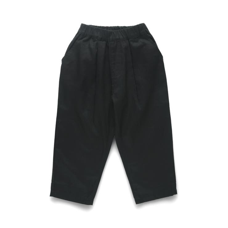 ブラック | 【WEB限定 DRC】オーバータックツイル ロングパンツ | ブランシェス