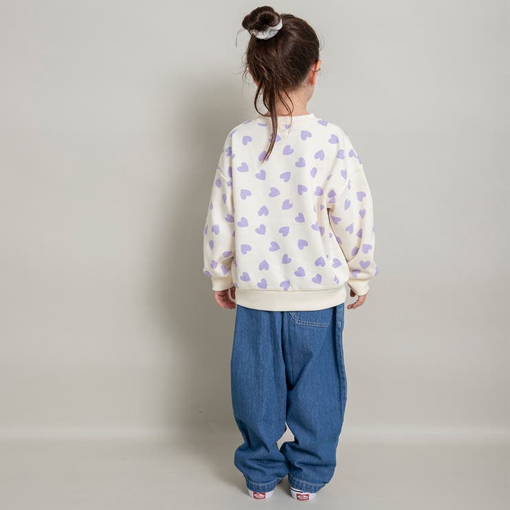 【WEB限定/DRC】オーバータッククラッシュデニムロングパンツ | ブランシェス | 詳細画像18 