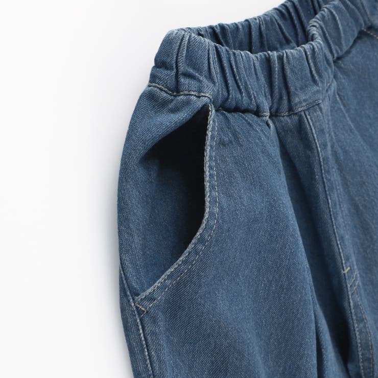 【WEB限定/DRC】オーバータッククラッシュデニムロングパンツ | ブランシェス | 詳細画像21 