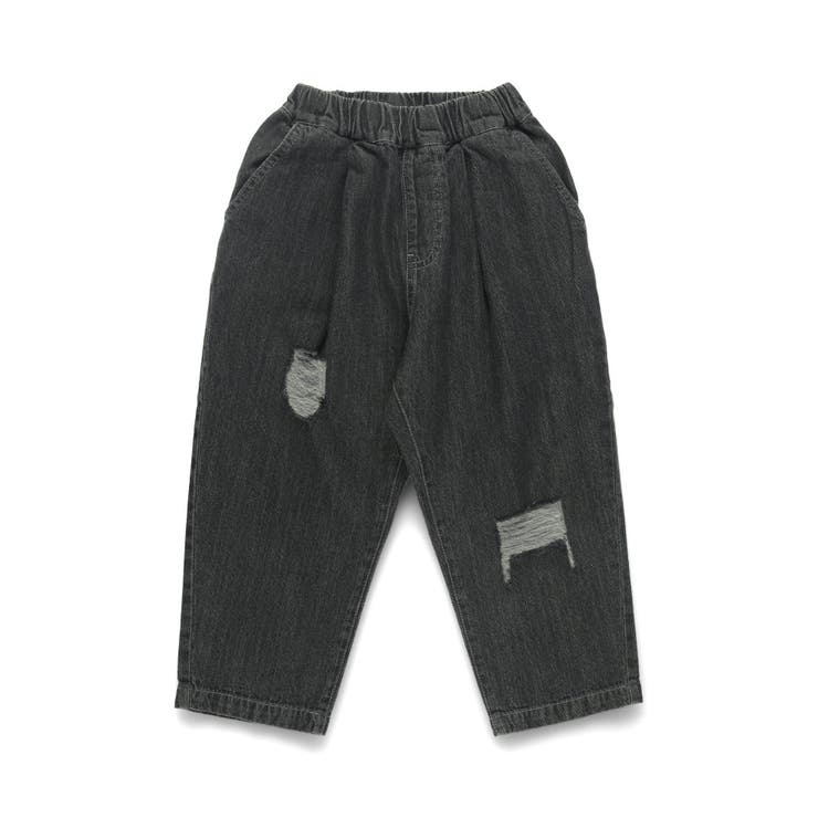 【WEB限定/DRC】オーバータッククラッシュデニムロングパンツ | ブランシェス | 詳細画像29 