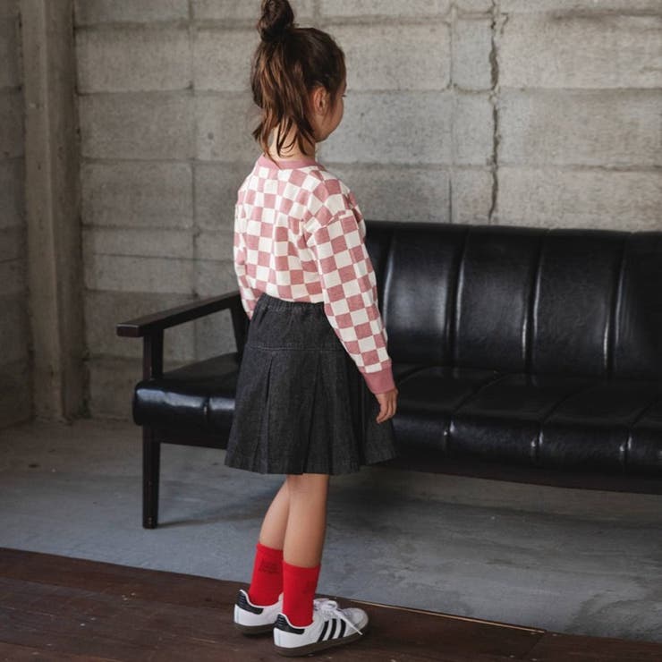 【WEB限定 DRC】プリーツ切替デニム スカート | ブランシェス | 詳細画像12 