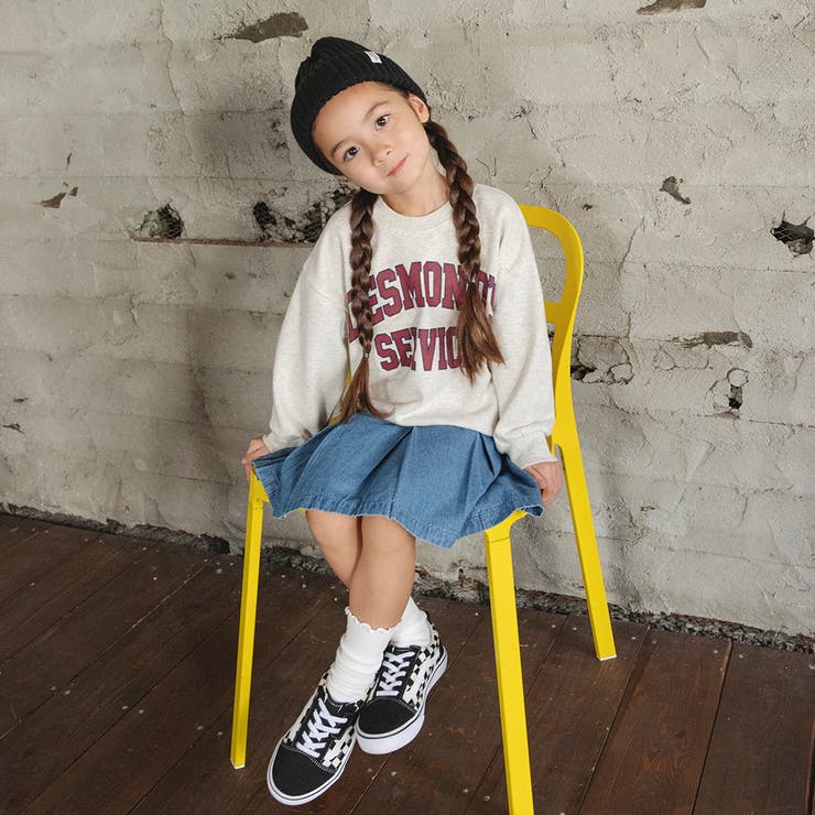 【WEB限定 DRC】プリーツ切替デニム スカート | ブランシェス | 詳細画像4 