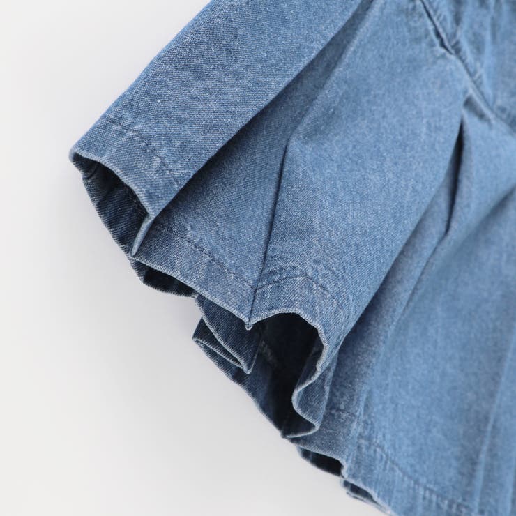 【WEB限定 DRC】プリーツ切替デニム スカート | ブランシェス | 詳細画像8 