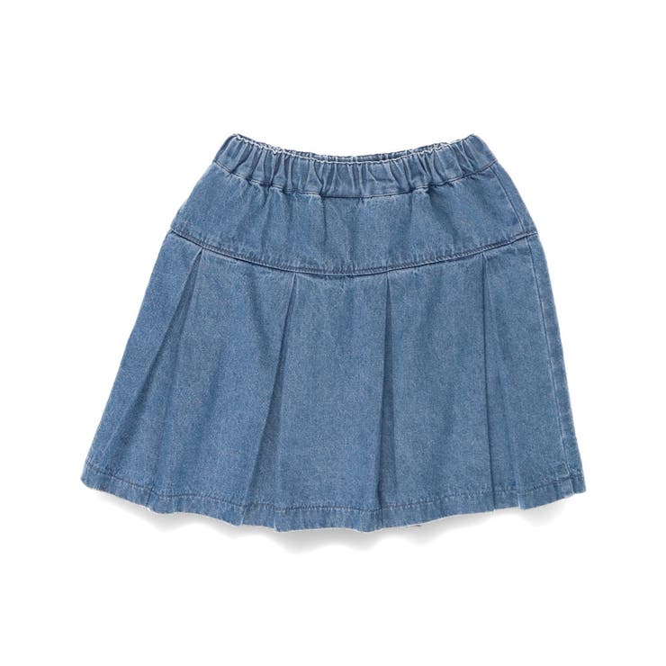 【WEB限定 DRC】プリーツ切替デニム スカート | ブランシェス | 詳細画像9 