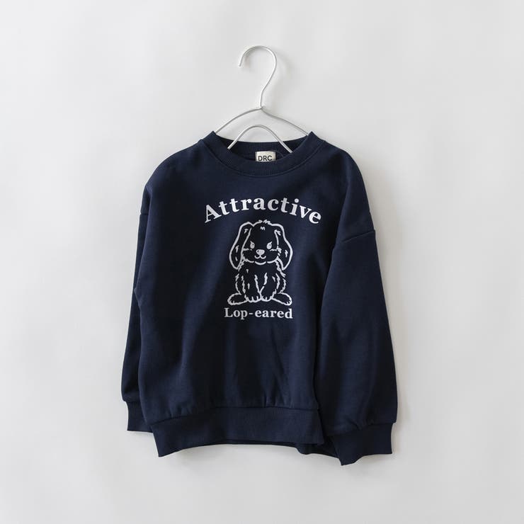 22_ネイビー_ウサギ | 【DRC 裏起毛】アソート グラフィック | ブランシェス