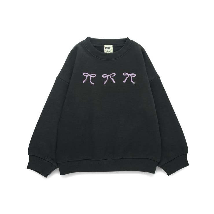 85_クロ_リボン | アソート グラフィック トレーナー | ブランシェス