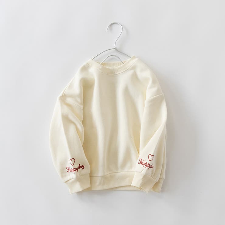 91_アイボリー_袖ロゴ | アソート グラフィック トレーナー | ブランシェス