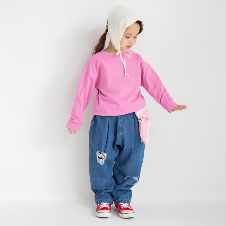 ピンク | My color裏毛トレーナー 150cm | ブランシェス