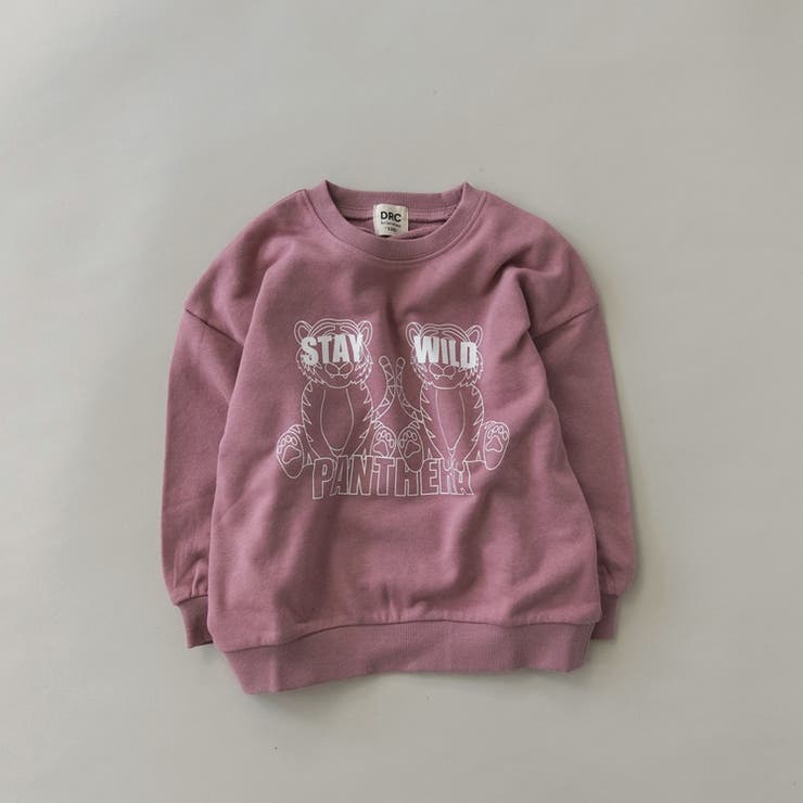 37_ローズピンク | 【DRC】アソートグラフィック裏毛BIGトレーナー ビッグ シルエット | ブランシェス