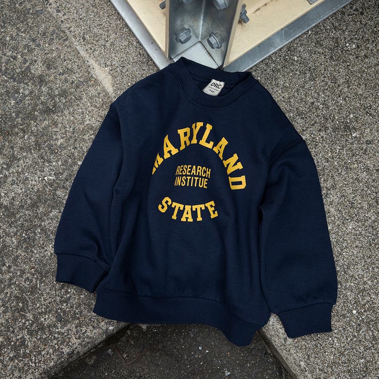 92_ネイビー_ロゴ | アソート グラフィック トレーナー | ブランシェス