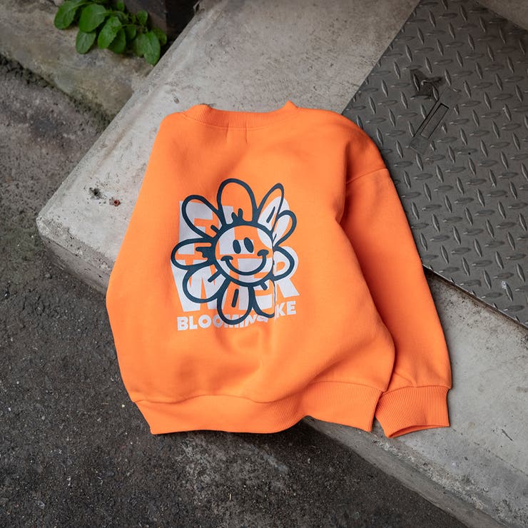 35_オレンジ_スマイル | アソート グラフィック トレーナー | ブランシェス