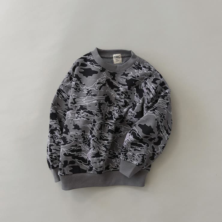 75_グレー_迷彩 | アソート グラフィック トレーナー | ブランシェス