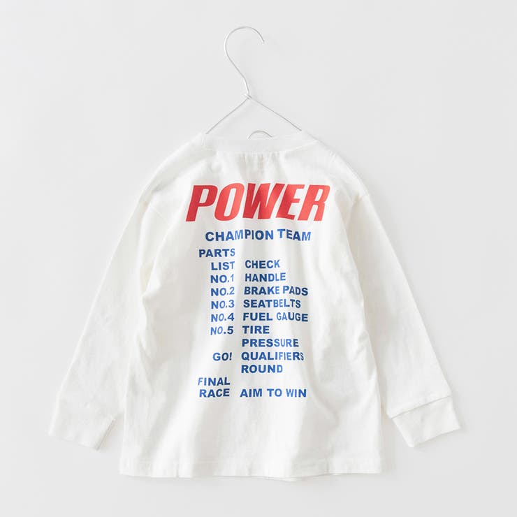 02_白_パワー | 【WEB限定/DRC】アソートグラフィック長袖Tシャツ | ブランシェス