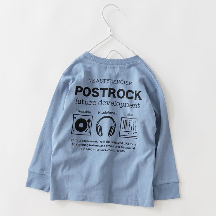 77_ブルーグレー | 【WEB限定/DRC】アソートグラフィック長袖Tシャツ | ブランシェス