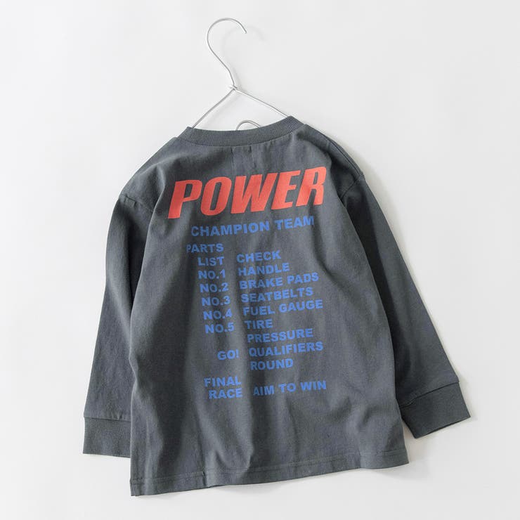 78_チャコールグレー | 【WEB限定/DRC】アソートグラフィック長袖Tシャツ | ブランシェス