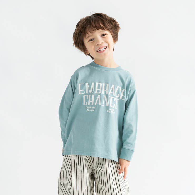 60:オリーブ | 【WEB限定 DRC】アソートグラフィック長袖Tシャツ キッズ | ブランシェス