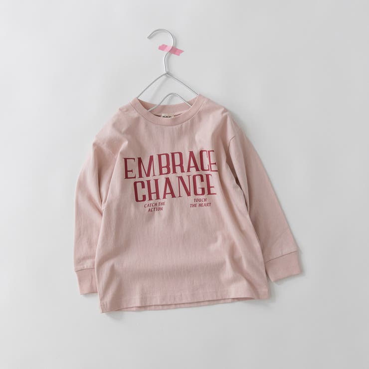92:ピンク_ロゴ | 【WEB限定 DRC】アソートグラフィック長袖Tシャツ キッズ | ブランシェス