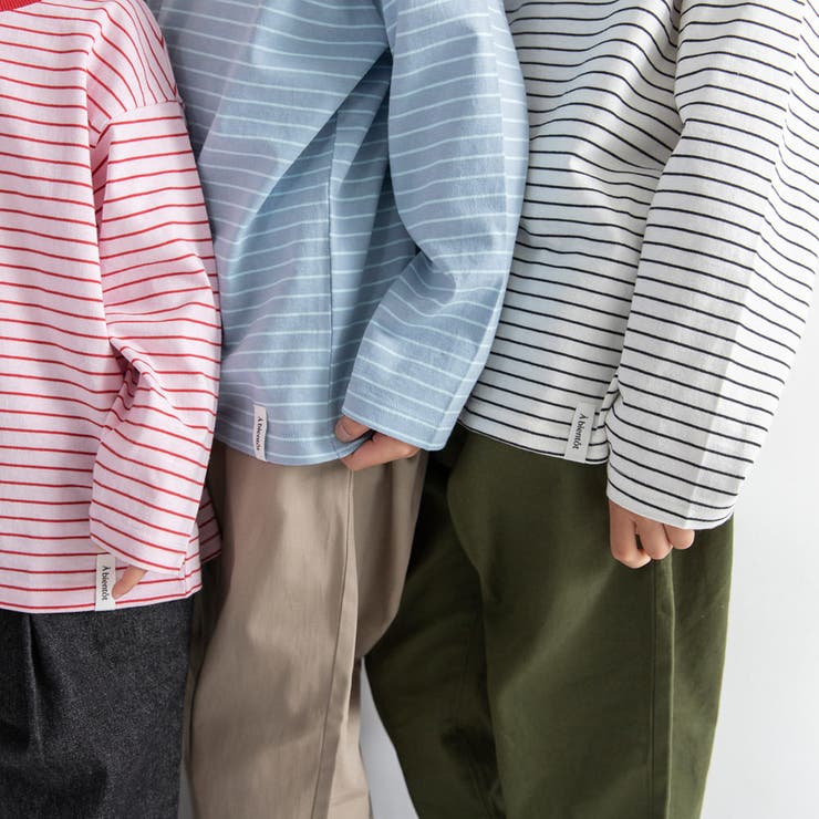 【WEB限定/DRC】無地・ボーダー長袖Tシャツ | ブランシェス | 詳細画像7 