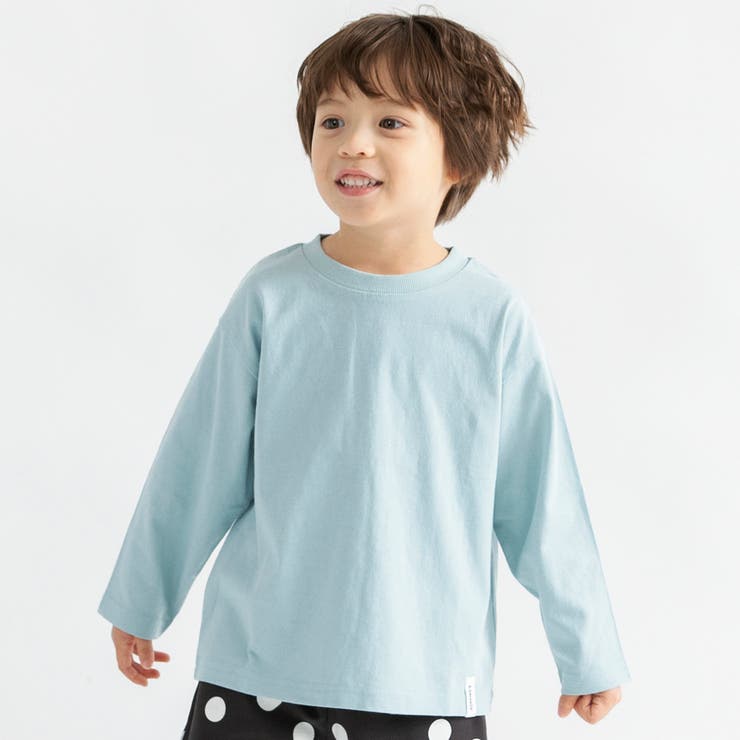 67_ライトグリーン | 【WEB限定/DRC】無地・ボーダー長袖Tシャツ | ブランシェス