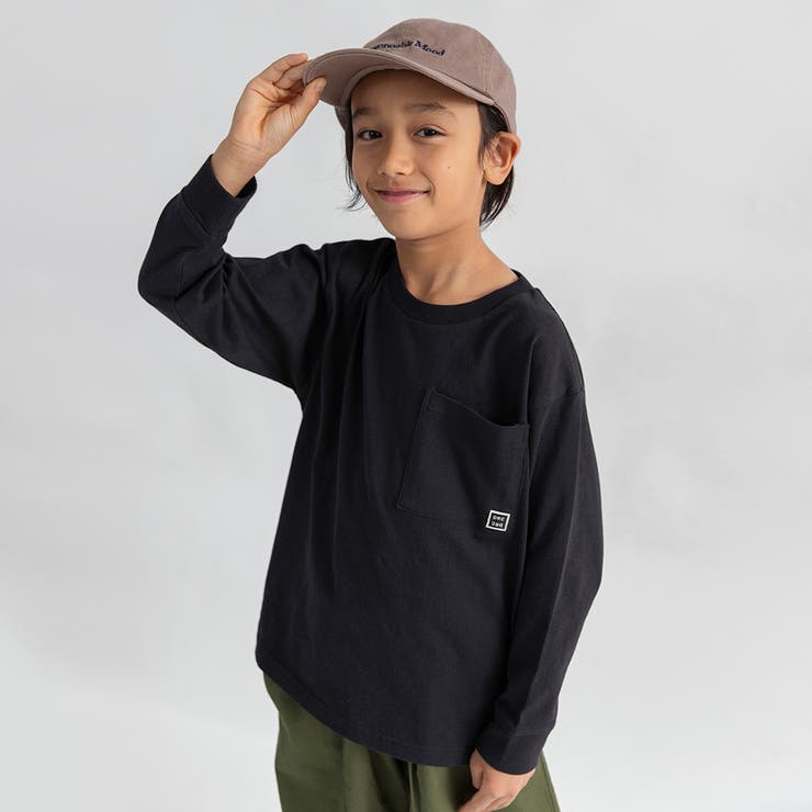 85_ブラック | 【WEB限定/DRC】ポケット長袖Tシャツ | ブランシェス