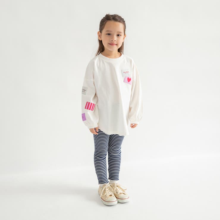 【WEB限定/DRC】ワッペン長袖Tシャツ/キッズ/女の子/150cm | ブランシェス | 詳細画像3 