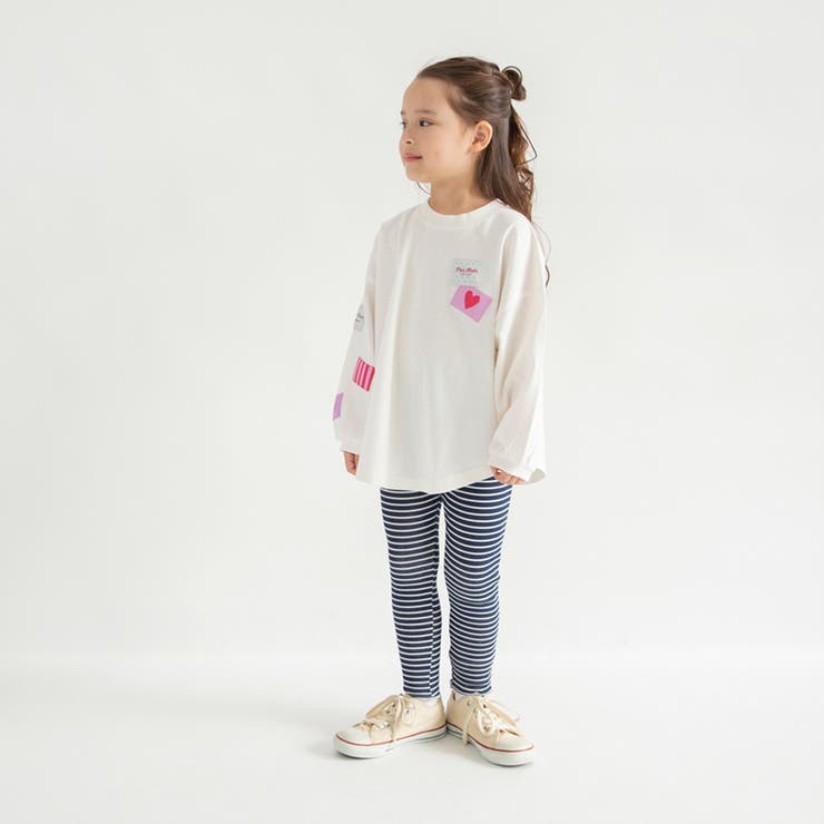 【WEB限定/DRC】ワッペン長袖Tシャツ/キッズ/女の子/150cm | ブランシェス | 詳細画像4 