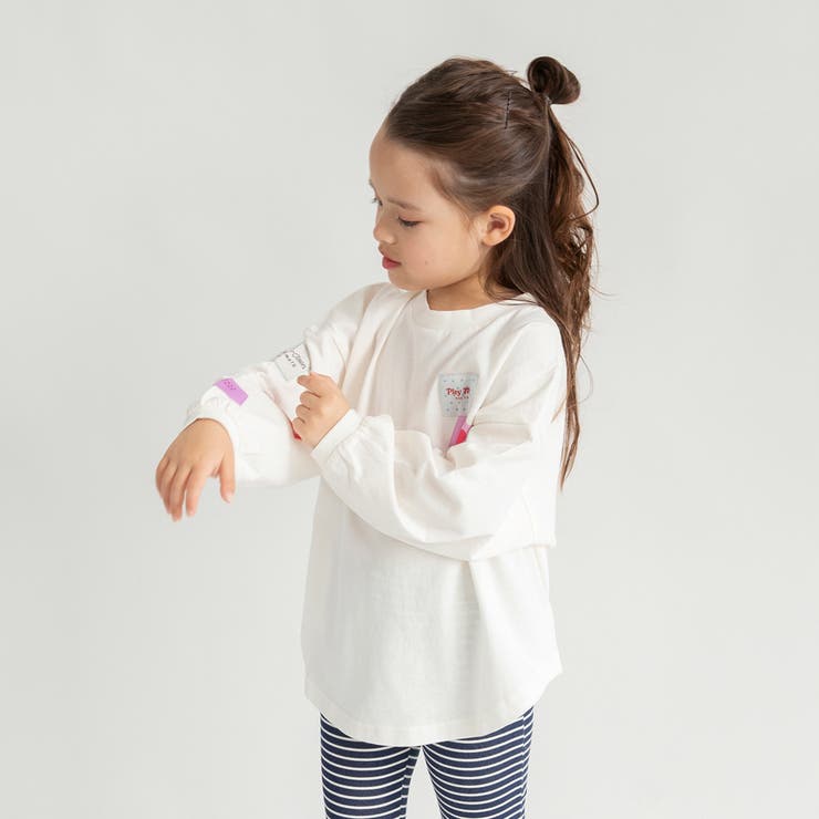 【WEB限定/DRC】ワッペン長袖Tシャツ/キッズ/女の子/150cm | ブランシェス | 詳細画像7 