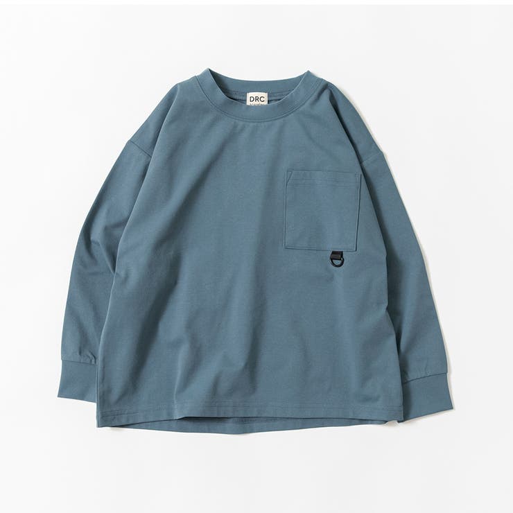 ブルーグレー | 【WEB限定/DRC】【アクティブテックス】吸水速乾ポケット長袖Tシャツ | ブランシェス