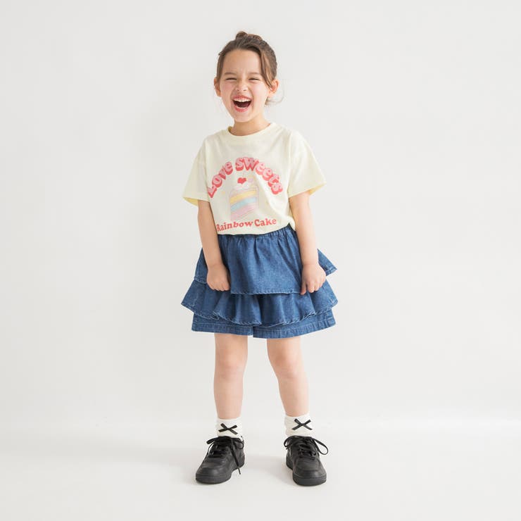 【WEB限定 DRC】デニム フリル | ブランシェス | 詳細画像5 