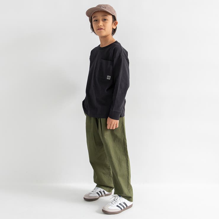 【WEB限定/DRC】オーバータックツイルロングパンツ | ブランシェス | 詳細画像20 