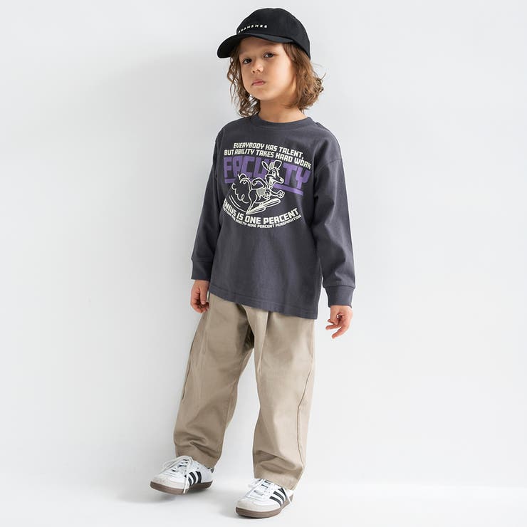 【WEB限定/DRC】オーバータックツイルロングパンツ | ブランシェス | 詳細画像3 