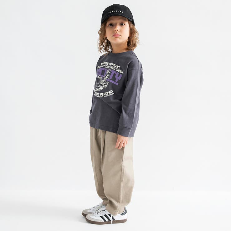 【WEB限定/DRC】オーバータックツイルロングパンツ | ブランシェス | 詳細画像4 