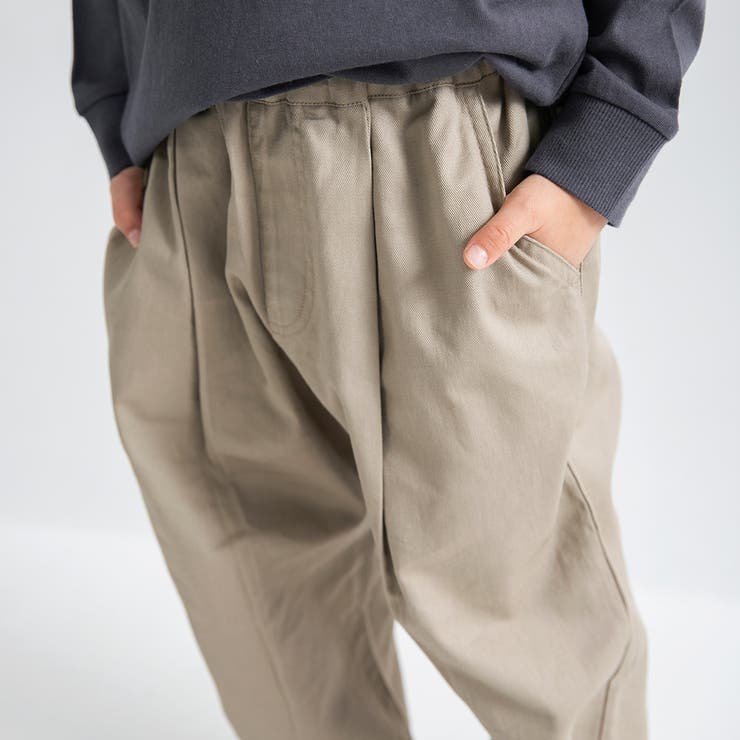 【WEB限定/DRC】オーバータックツイルロングパンツ | ブランシェス | 詳細画像7 