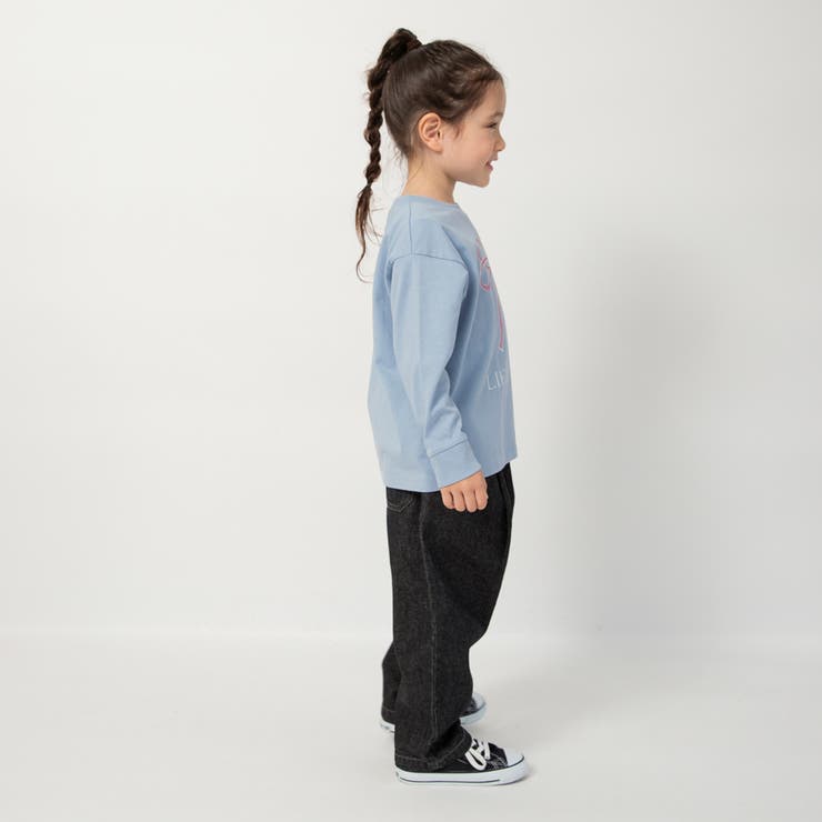 【WEB限定/DRC】オーバータックデニムロングパンツ | ブランシェス | 詳細画像24 