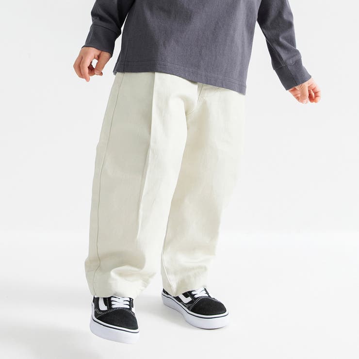 04_アイボリー | 【WEB限定/DRC】サーカスツイルロングパンツ | ブランシェス