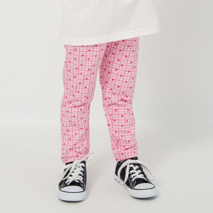 98_ピンク_ハート小 | 【WEB限定/DRC】カットソーロングパンツ | ブランシェス