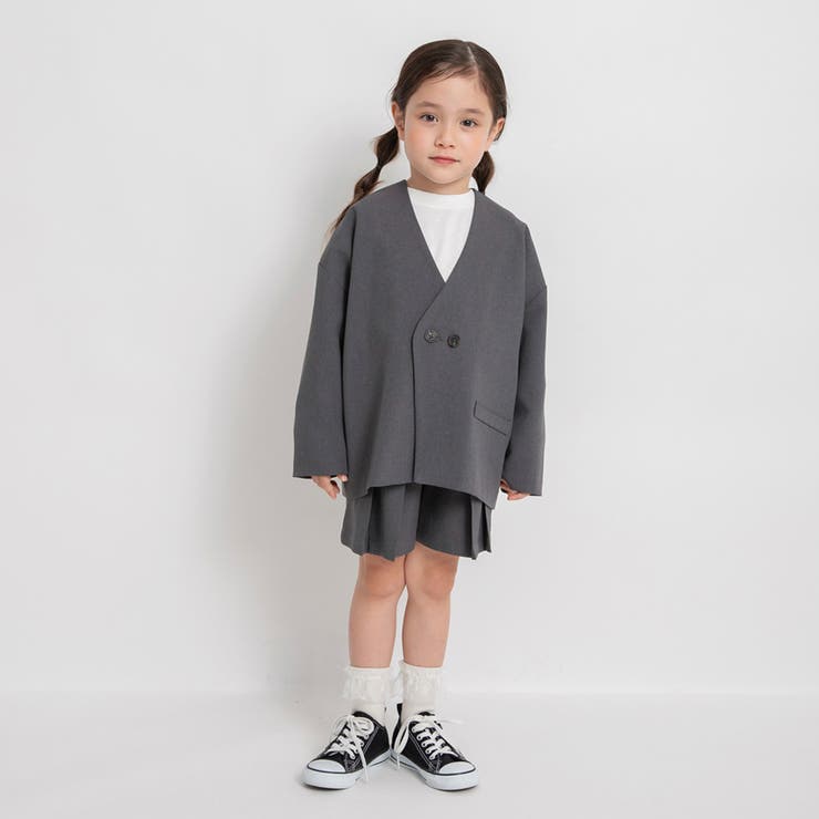 ノーカラージャケット+プリーツキュロット２点セット | ブランシェス | 詳細画像19 