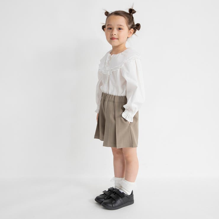 ノーカラージャケット+プリーツキュロット２点セット | ブランシェス | 詳細画像7 