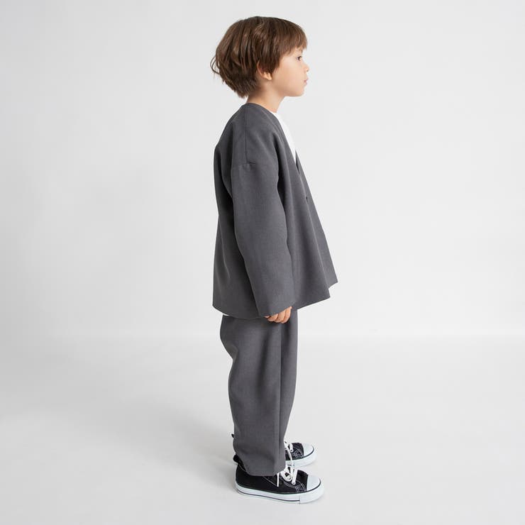 【WEB限定 DRC フォーマル】ノーカラージャケット＋テーパードパンツ２点セッ… | ブランシェス | 詳細画像18 
