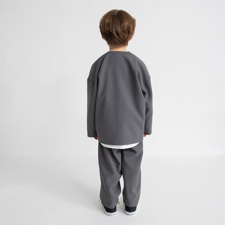 【WEB限定 DRC フォーマル】ノーカラージャケット＋テーパードパンツ２点セッ… | ブランシェス | 詳細画像19 