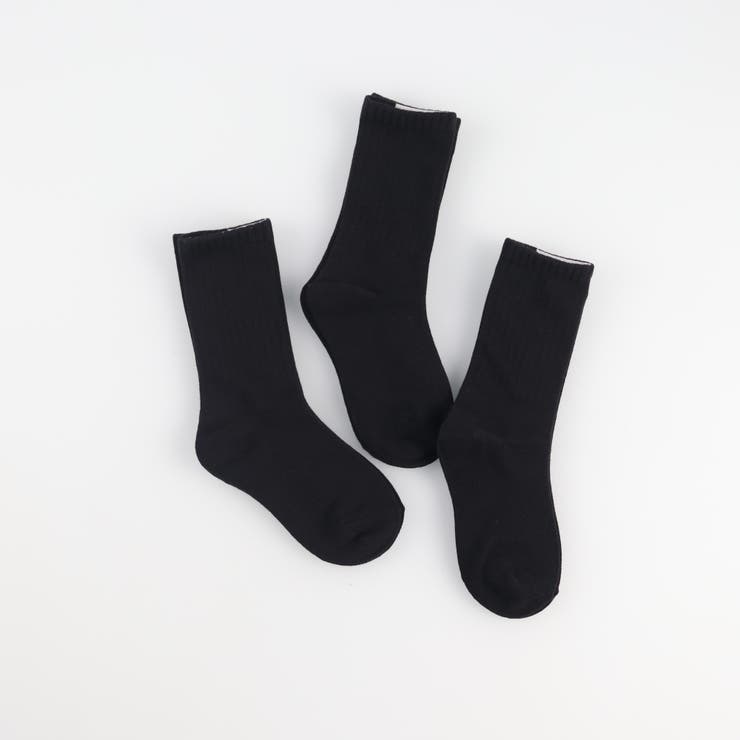 96_くろ３ | 【新色追加】【WEB限定/DRC】カラフル3Pソックス | ブランシェス