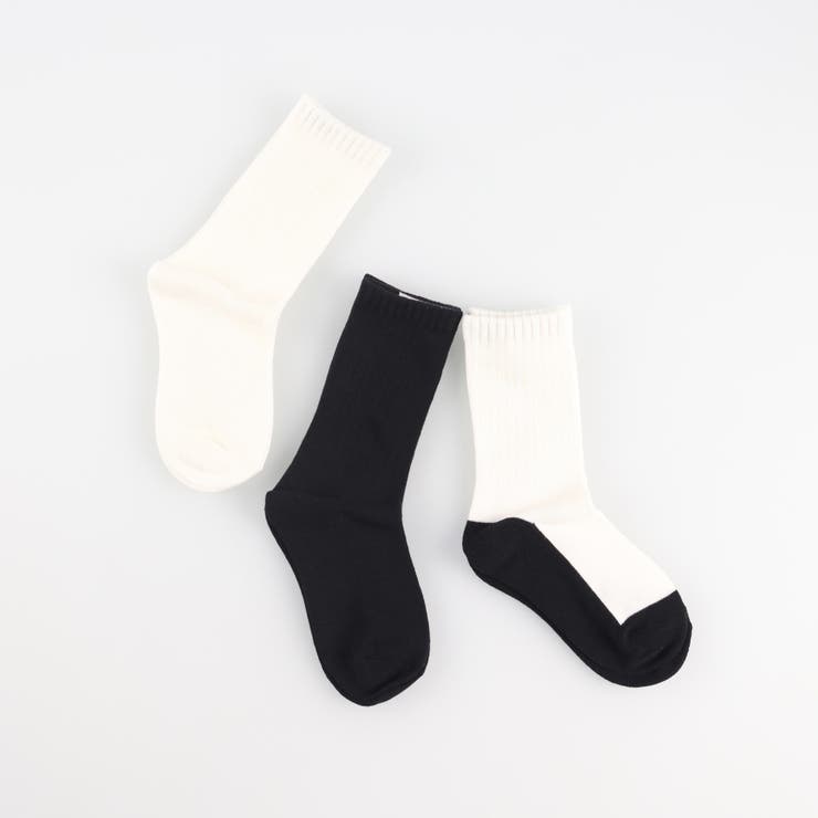 97_白黒MIX | 【新色追加】【WEB限定/DRC】カラフル3Pソックス | ブランシェス