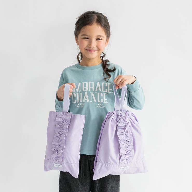 【DRC/WEB限定/通学シリーズ】フリルシューズバッグ | ブランシェス | 詳細画像7 